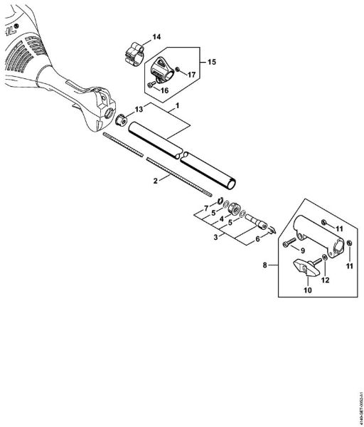 Motores combinados (KM) KM 55 C-E Haste, Cabo circular KM 55, KM 55 C-E da marca Stihl