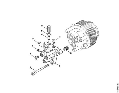 Lavadora de alta pressão a gasolina (RB) RB 301 Bloco da válvula da marca Stihl
