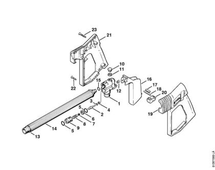 Lavadora de alta pressão eléctrica (RE) RB 220 K Pistola da marca Stihl