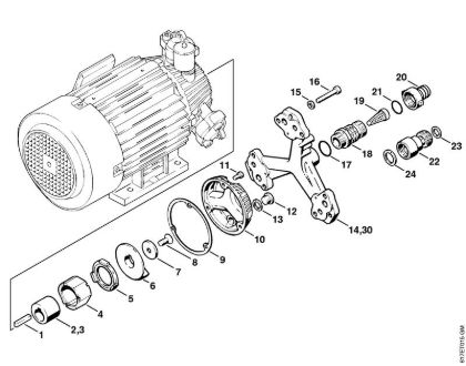 Lavadora de alta pressão eléctrica (RE) RB 400 K Caixa da bomba da marca Stihl