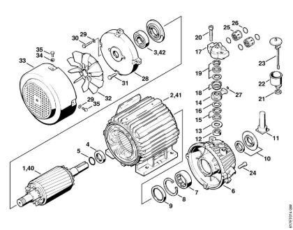 Lavadora de alta pressão eléctrica (RE) RB 400 K Motor eléctrico RE 400 K, RE 401 K, Caixa da bomba da marca Stihl