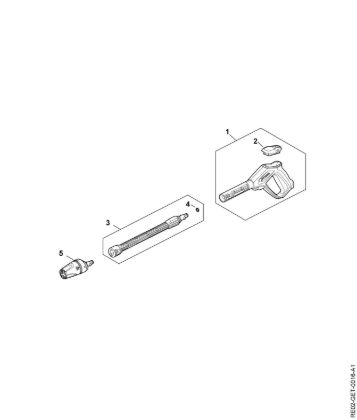 Imagem de Pistola, Tubo de pulverização RE 100.0 PLUS CONTROL
