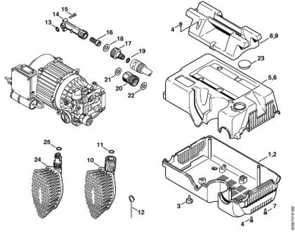 Lavadora de alta pressão eléctrica (RE) RE 102 K Cobertura da marca Stihl