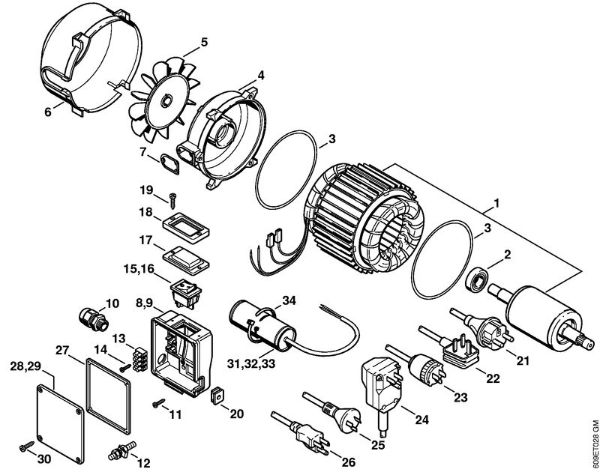 Lavadora de alta pressão eléctrica (RE) RE 102 K USA Motor eléctrico da marca Stihl