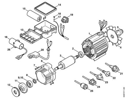 Lavadora de alta pressão eléctrica (RE) RE 106 K Motor eléctrico da marca Stihl