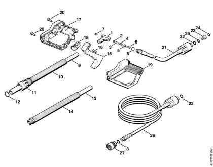 Lavadora de alta pressão eléctrica (RE) RE 120 K Pistola da marca Stihl