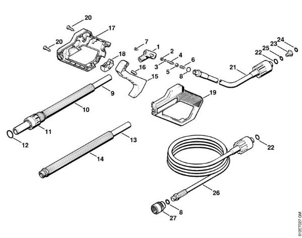Lavadora de alta pressão eléctrica (RE) RE 120 K Pistola da marca Stihl