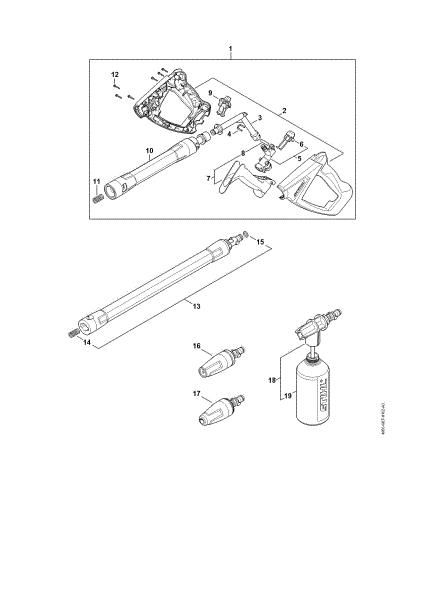 Imagem de Pistola, Tubo de pulverização RE 120 PLUS