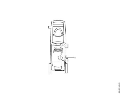 Lavadora de alta pressão eléctrica (RE) RE 127 PLUS Numero da máquina da marca Stihl