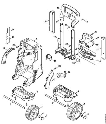Lavadora de alta pressão eléctrica (RE) RE 129 PLUS Carrinho da marca Stihl