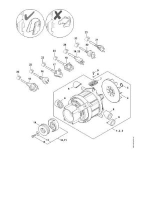 Imagem de Motor eléctrico, Linha de conexão RE 130 PLUS