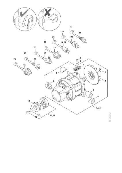 Imagem de Motor eléctrico, Linha de conexão RE 130 PLUS