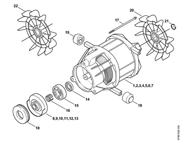Lavadora de alta pressão eléctrica (RE) RE 162 PLUS Motor eléctrico da marca Stihl