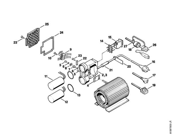 Lavadora de alta pressão eléctrica (RE) RE 220 K Caixa do interruptor RE 220 K, 240 K da marca Stihl