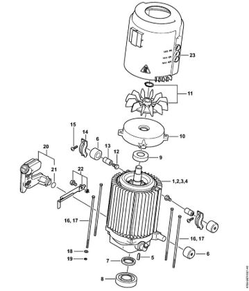 Lavadora de alta pressão eléctrica (RE) RE 232 Motor eléctrico da marca Stihl