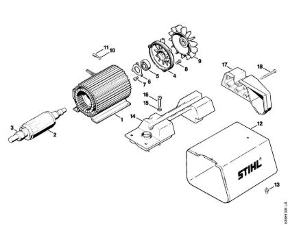 Lavadora de alta pressão eléctrica (RE) RE 250 K Motor eléctrico da marca Stihl