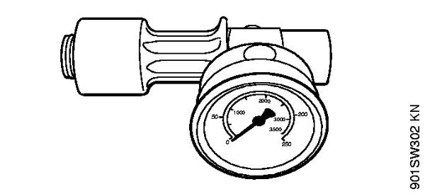 Lavadora de alta pressão eléctrica (RE) RE 271 PLUS Manómetro de controlo M24x1,5 da marca Stihl
