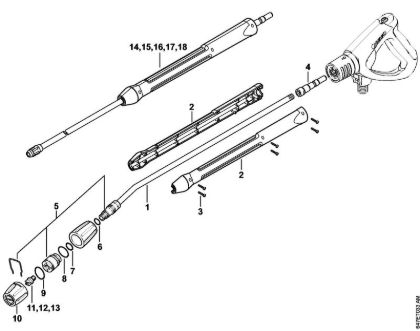 Lavadora de alta pressão eléctrica (RE) RE 271 PLUS Tubo de injecção da marca Stihl