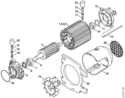 Lavadora de alta pressão eléctrica (RE) RE 281 PLUS Motor eléctrico da marca Stihl