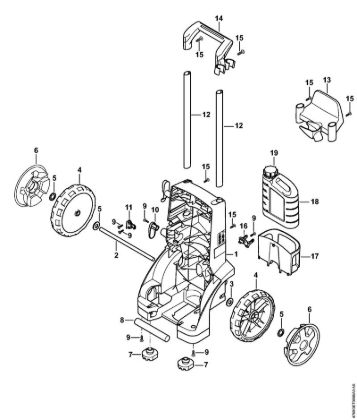 Lavadora de alta pressão eléctrica (RE) RE 282 PLUS Carrinho da marca Stihl