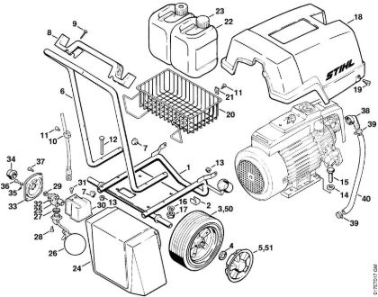 Lavadora de alta pressão eléctrica (RE) RE 401 K Carrinho RE 400 K, RE 401 K da marca Stihl