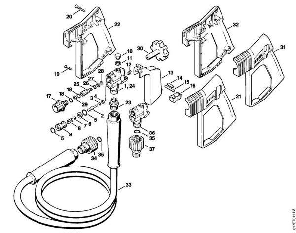 Lavadora de alta pressão eléctrica (RE) RE 401 K Pistola da marca Stihl
