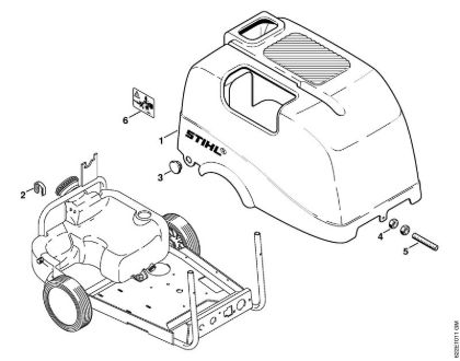 Lavadora de alta pressão eléctrica (RE) RE 520 W Cobertura da marca Stihl