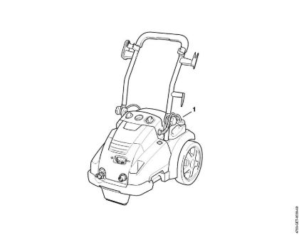 Lavadora de alta pressão eléctrica (RE) RE 550 W Numero da máquina da marca Stihl
