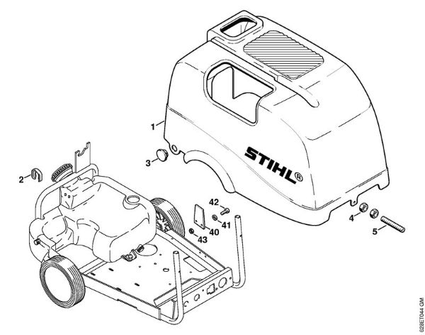 Lavadora de alta pressão eléctrica (RE) RE 560 W Cobertura da marca Stihl