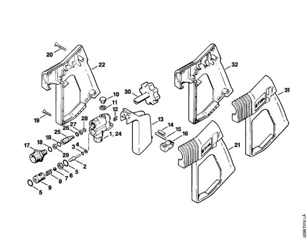 Lavadora de alta pressão eléctrica (RE) RE 560 W Pistola da marca Stihl