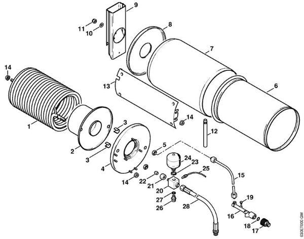Lavadora de alta pressão eléctrica (RE) RE 640 W Comutador térmico da marca Stihl