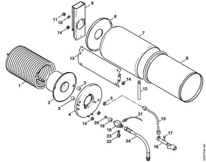 Lavadora de alta pressão eléctrica (RE) RE 660 W Comutador térmico   1 35 804 112 (21.2001) da marca Stihl