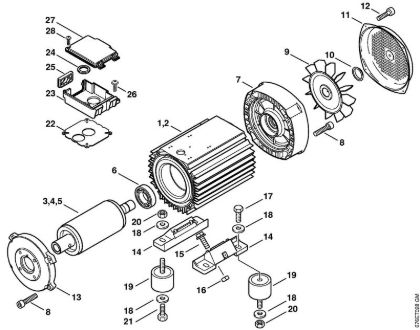 Lavadora de alta pressão eléctrica (RE) RE 661 Motor eléctrico da marca Stihl