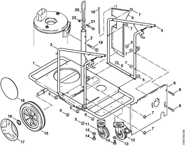 Lavadora de alta pressão eléctrica (RE) RE 661 PLUS Carrinho da marca Stihl