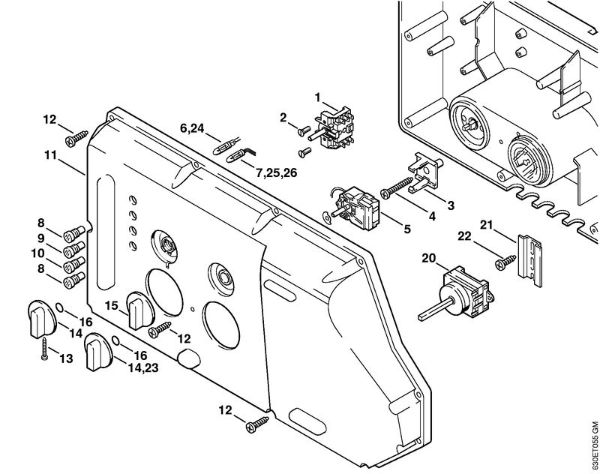 Lavadora de alta pressão eléctrica (RE) RE 840 W Quadro de instrumentos da marca Stihl