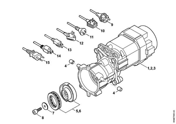 Lavadora de alta pressão eléctrica (RE) RE 88 Motor eléctrico, Linha de conexão da marca Stihl