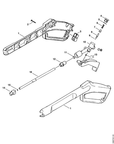 Lavadora de alta pressão eléctrica (RE) RE 900 KM Pistola da marca Stihl
