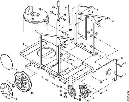 Lavadora de alta pressão eléctrica (RE) RE 961 PLUS Carrinho da marca Stihl