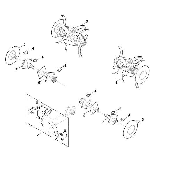 Imagem de F - Conjunto de cavar MH 610.0