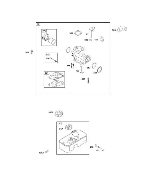B&S - 09â  09D902-2236-B1 E - Carburador, alimentação de combustível da marca Stihl