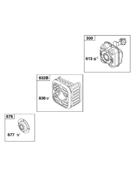 B&S - 09â  09P702-0230-H5 I - BLOCO DOS GASES DE ESCAPE da marca Stihl