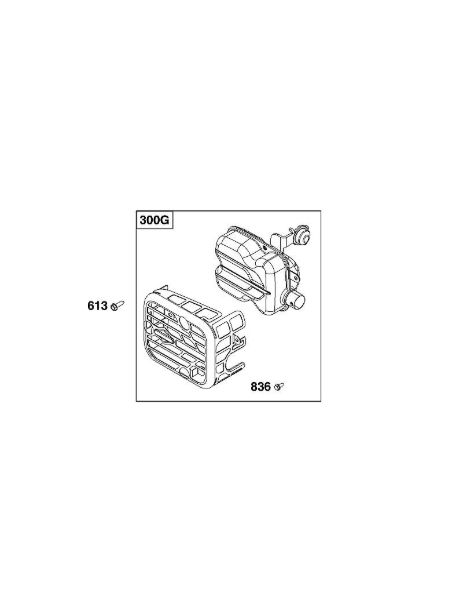 B&S - 09â  09P702-0240-H5 I - BLOCO DOS GASES DE ESCAPE da marca Stihl