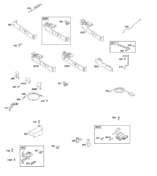 B&S - 09â  09T602-0126-B1 C - Travão, elementos de comando, mola do regulador, ignição da marca Stihl