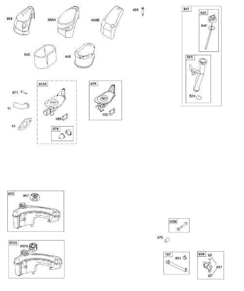 B&S - 10â  100602-0118-B8 A - Filtro de ar, alimentação de combustível, lubrificação da marca Stihl