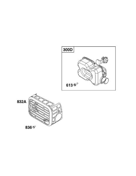 B&S - 10â  103M02-0085-H1 I - BLOCO DOS GASES DE ESCAPE da marca Stihl