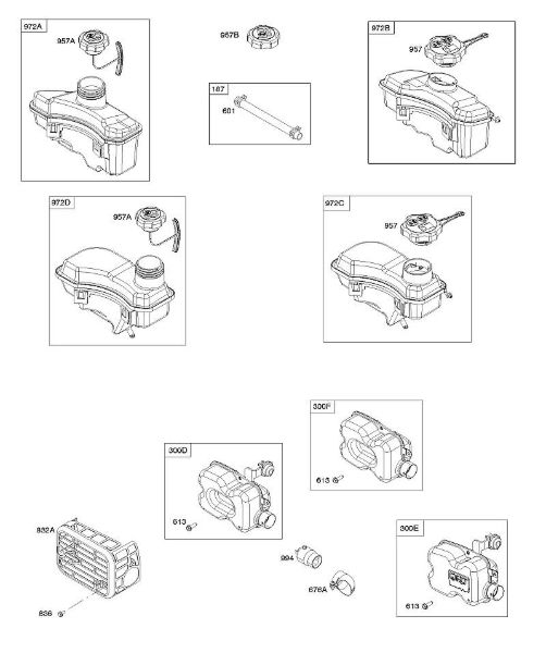 B&S - 10â  104M0B-0123-H1 H - Sistema de escape, alimentação de combustível da marca Stihl