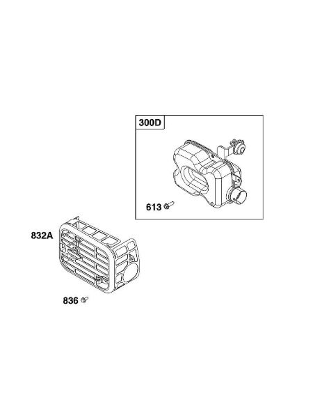 B&S - 10â  104M0B-0123-H5 I - BLOCO DOS GASES DE ESCAPE da marca Stihl