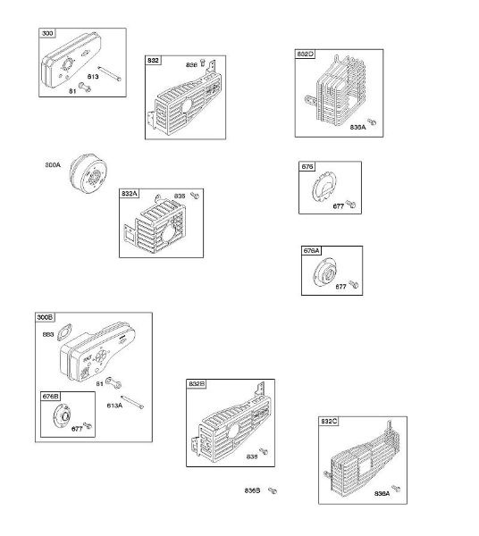 B&S - 10â  10A902-2128-E1 F - Sistema de escape da marca Stihl