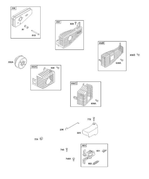 B&S - 10â  10D902-0168-B1 C - Travão, sistema de escape da marca Stihl