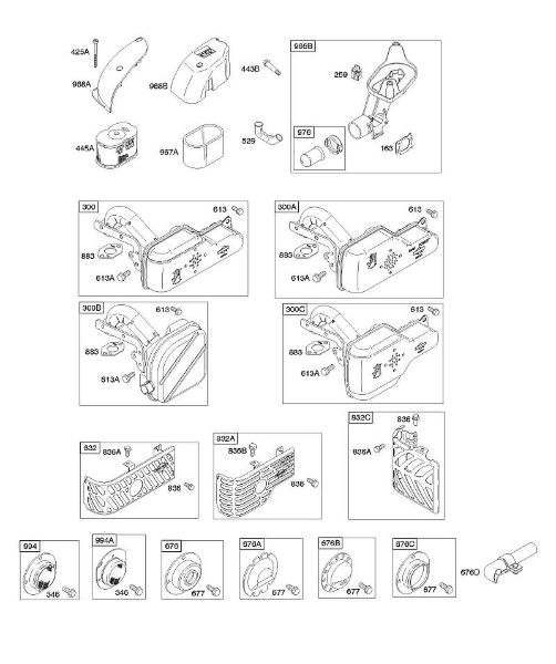 B&S - 12â  121602-0296-E1 A - Filtro de ar, sistema de escape da marca Stihl